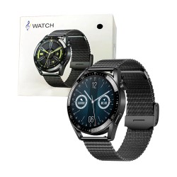 Smartwatch AK03 Pro 1.36" 200mAh Steel Band 3.7V Black Smartwatch AK03 Pro 1.36" 200mAh Steel Band 3.7V Black